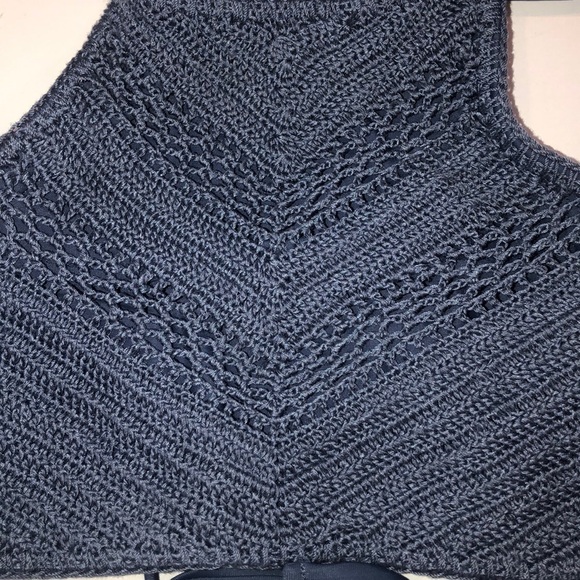 Xhilaration Other - Periwinkle Blue Crochet Halter Bikini Top Size S